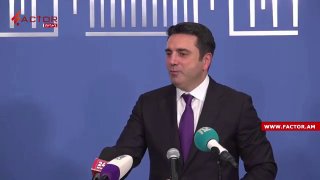 Ален Симонян на пресс-конференции в Гюмри