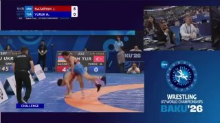 Армянский борец Джанес Назарян вышел в четвертьфинал юношеского ЧМ в Баку