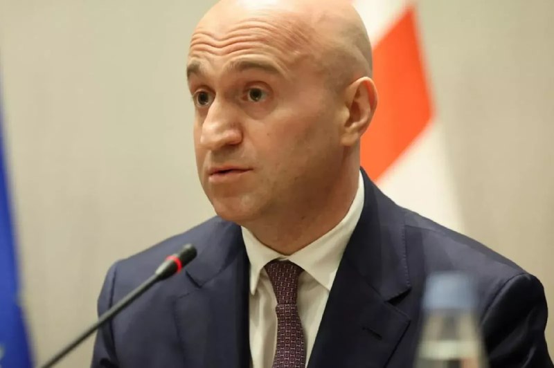 Сулхан Тамазашвили, министр внутренних дел Грузии, во время встречи