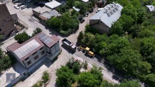 Строительство дороги в Чаренцаване
