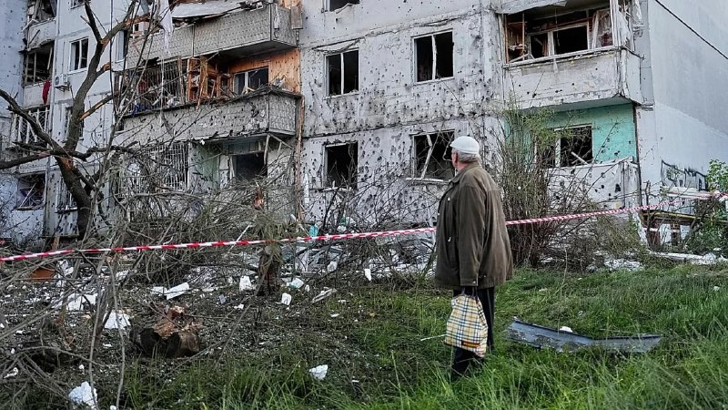Разрушенный жилой дом в Киеве после ночного российского удара 1 июля